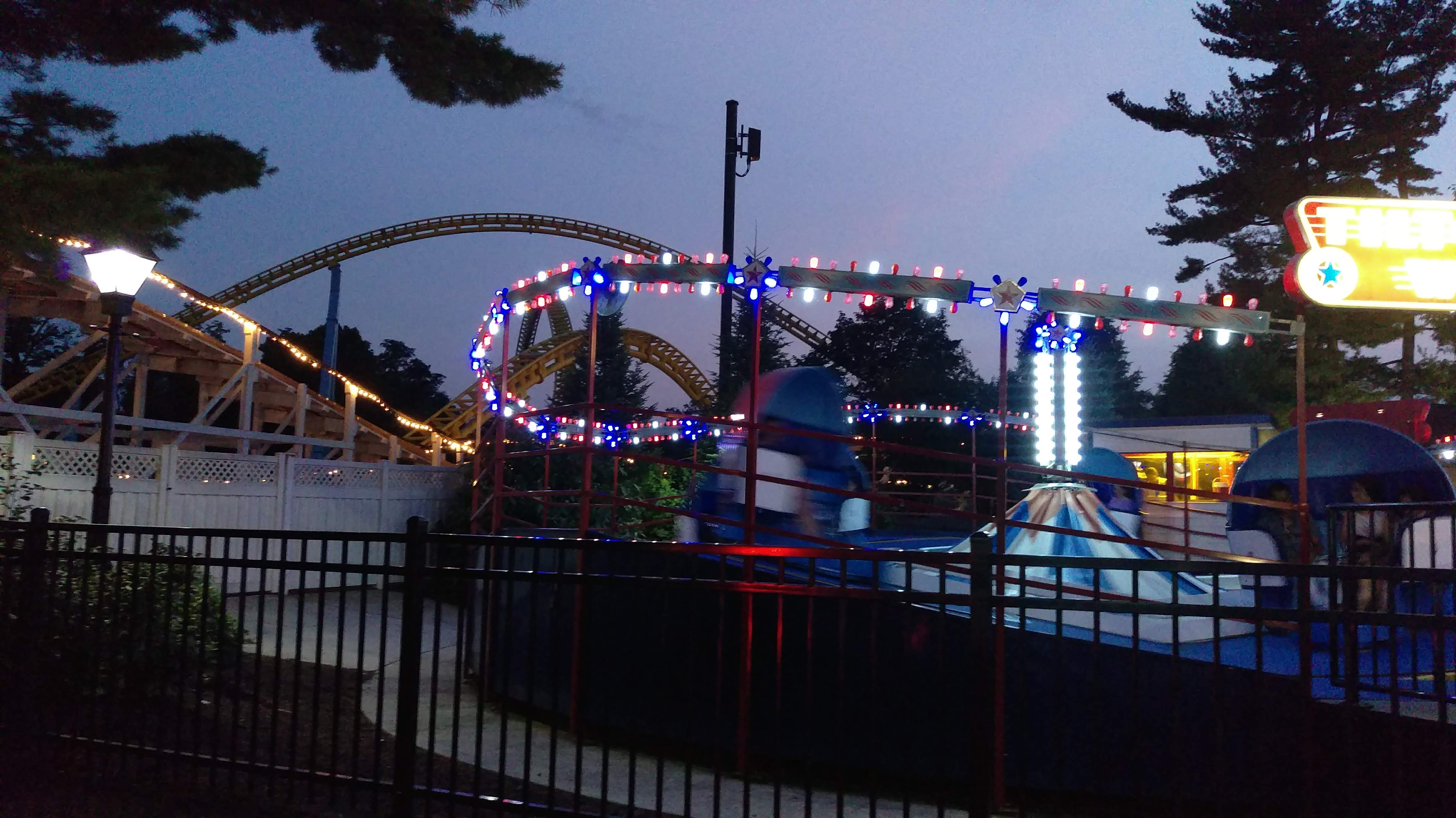 The sun sets on a small town festival