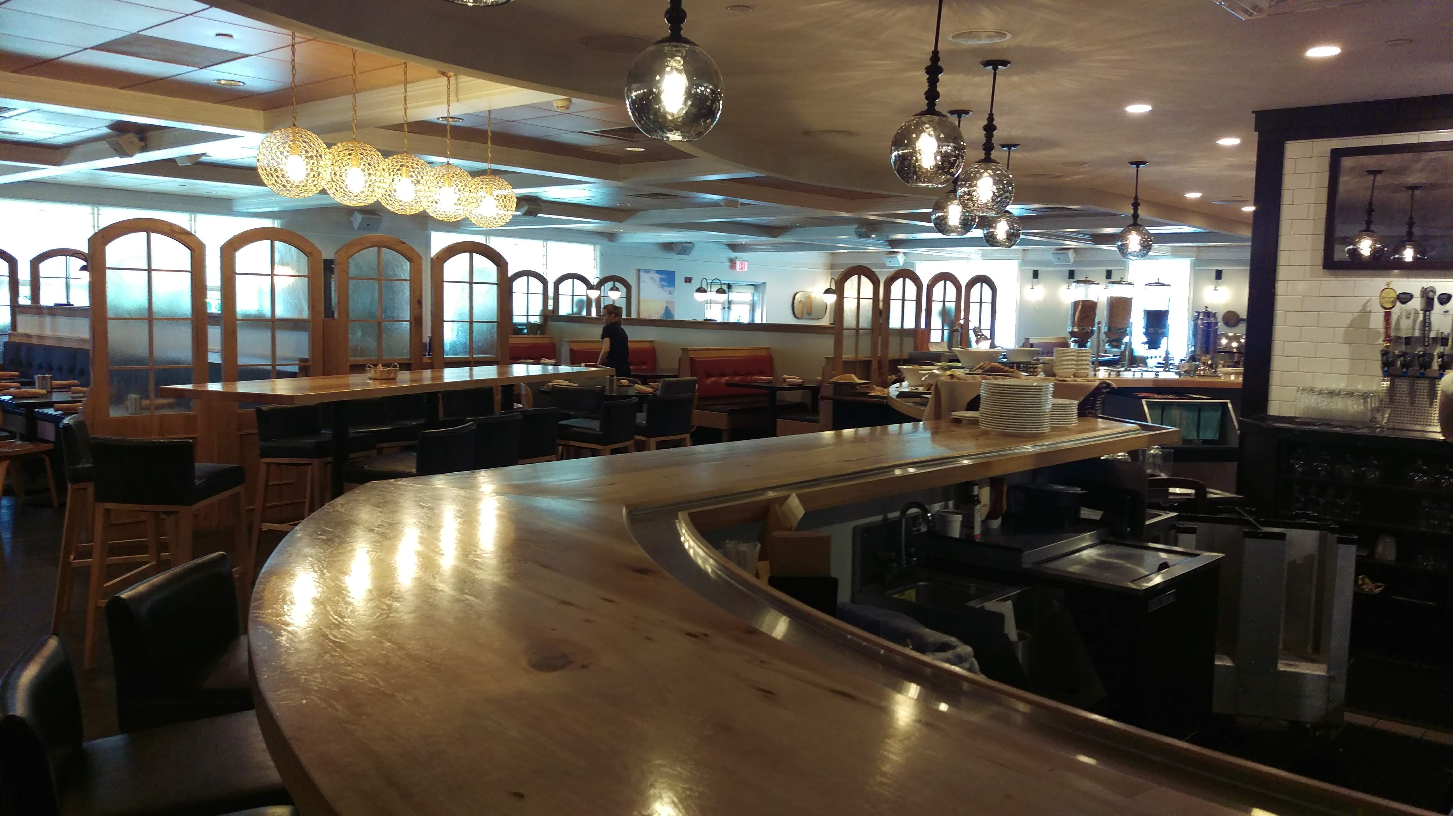Restaurant prior to serving breakfast