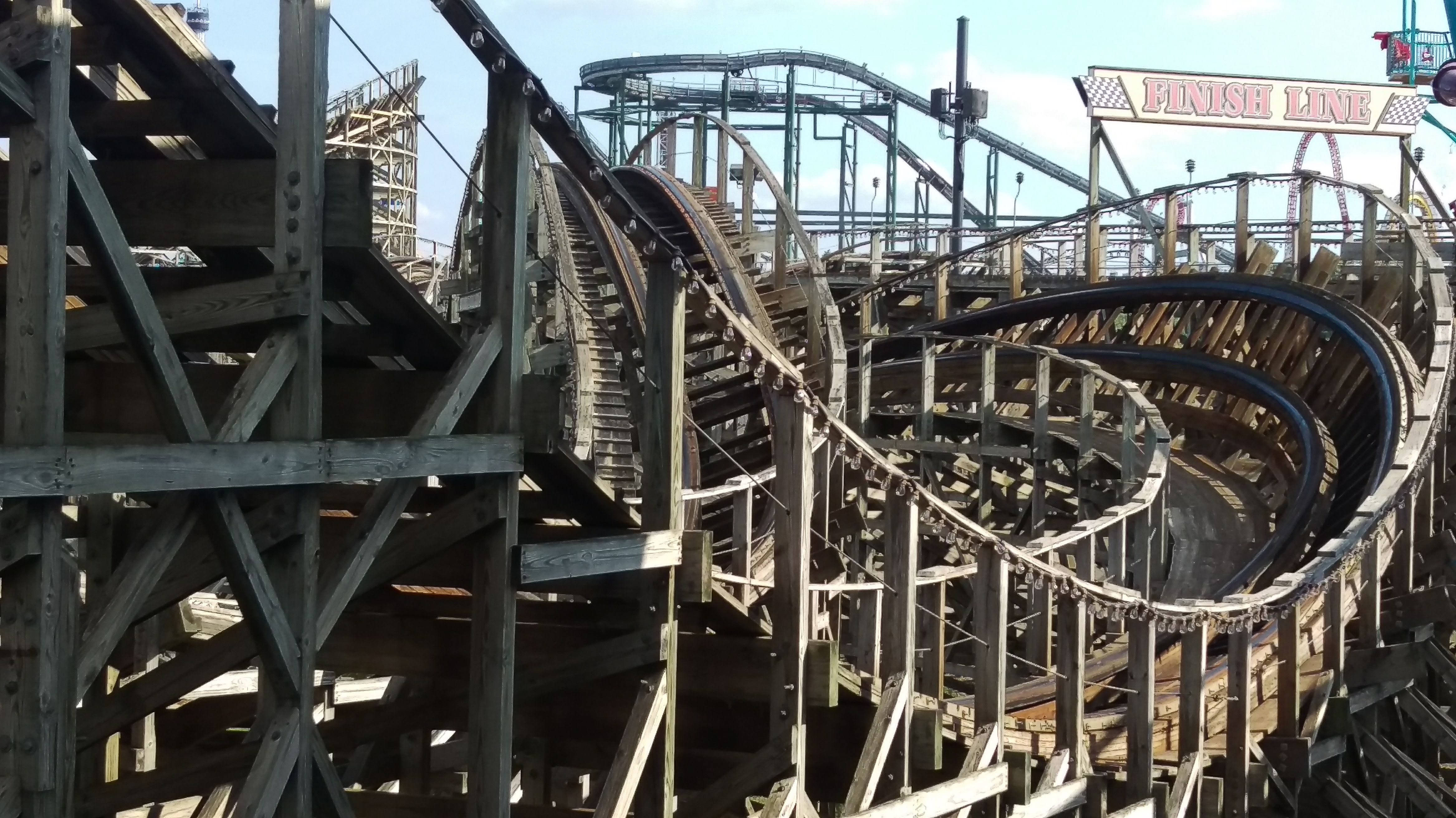 Wooden Coaster ready to thrill