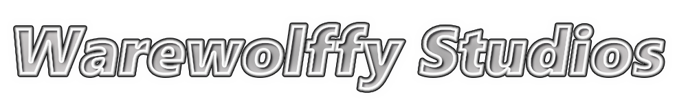 Warewolffy Studios Neon Text Logo