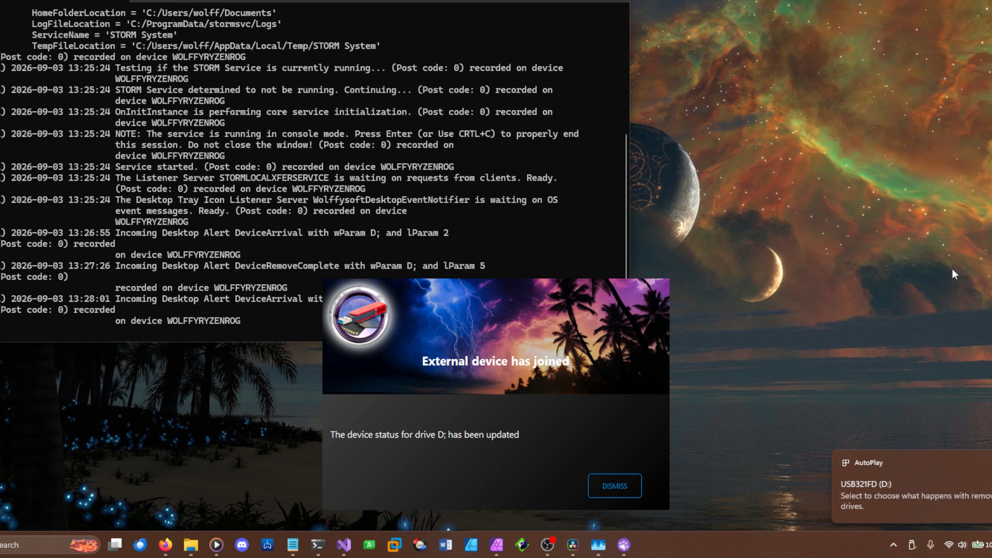 The alert popup replicated during prototyping