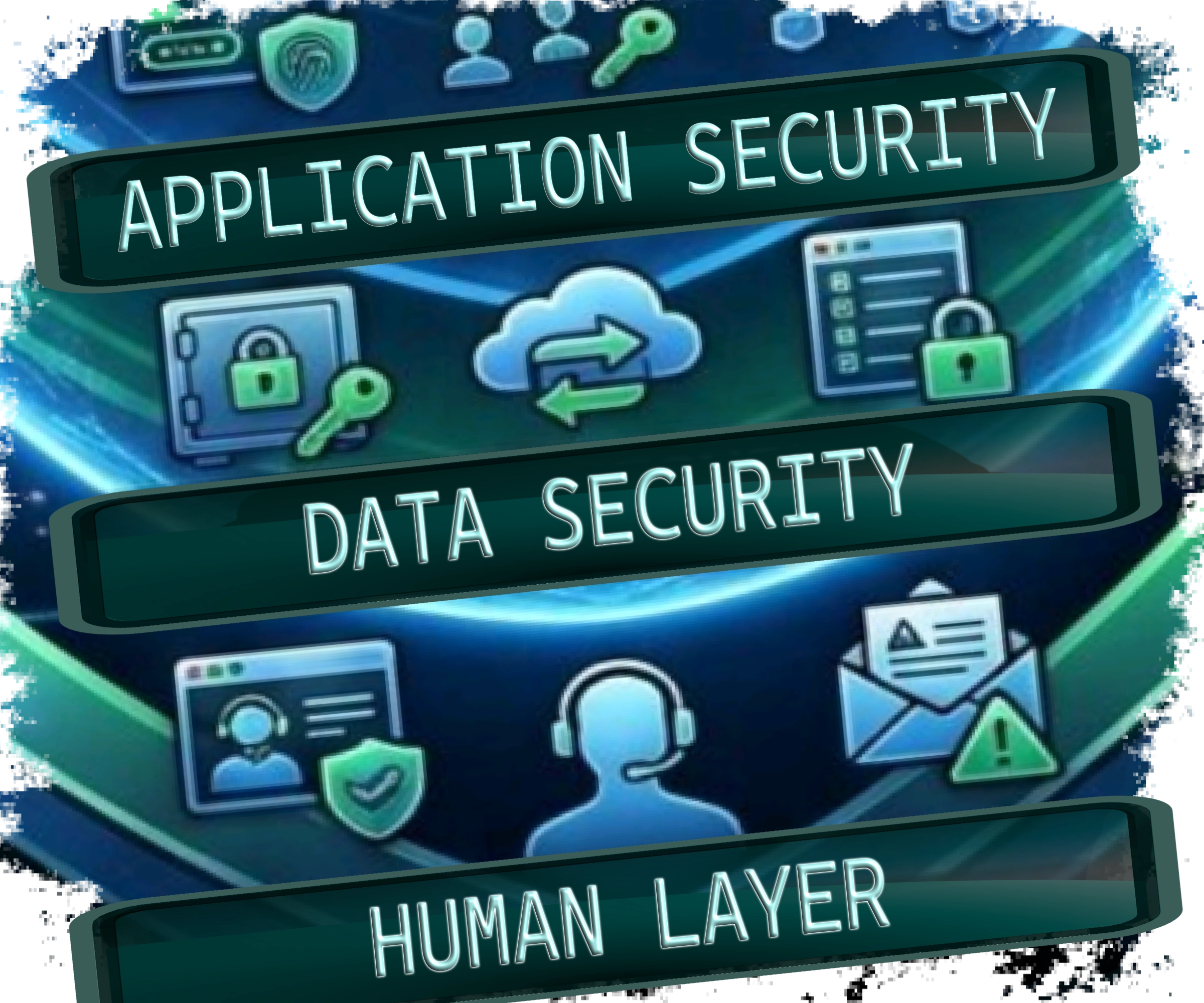 Some degrees and awards on a table in the conference room